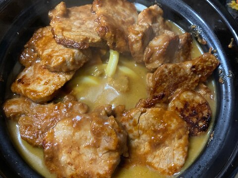 ☆豚肉の味噌焼きカレーうどん☆